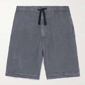 Officine General Lyocel Linen Blend Drawstring Shorts 48